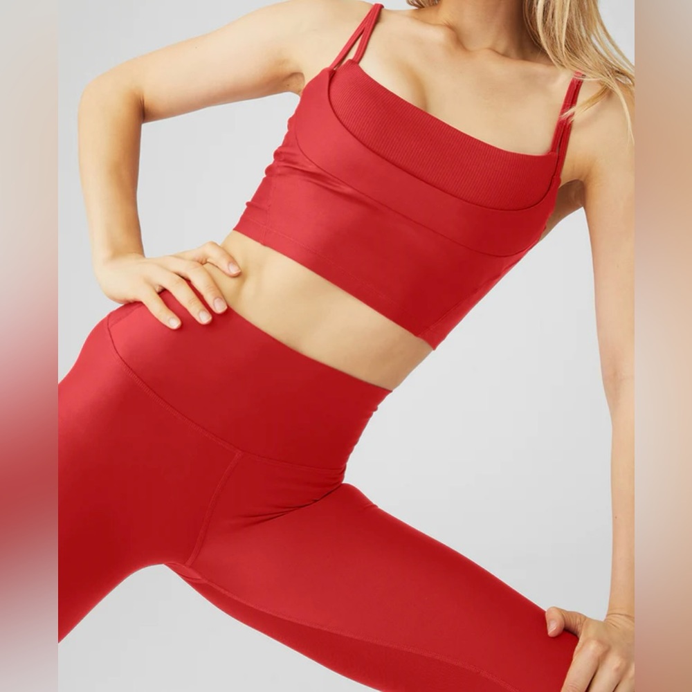 ALO airlift 7/8 high-waist leggings and airlift street goddess bra tank